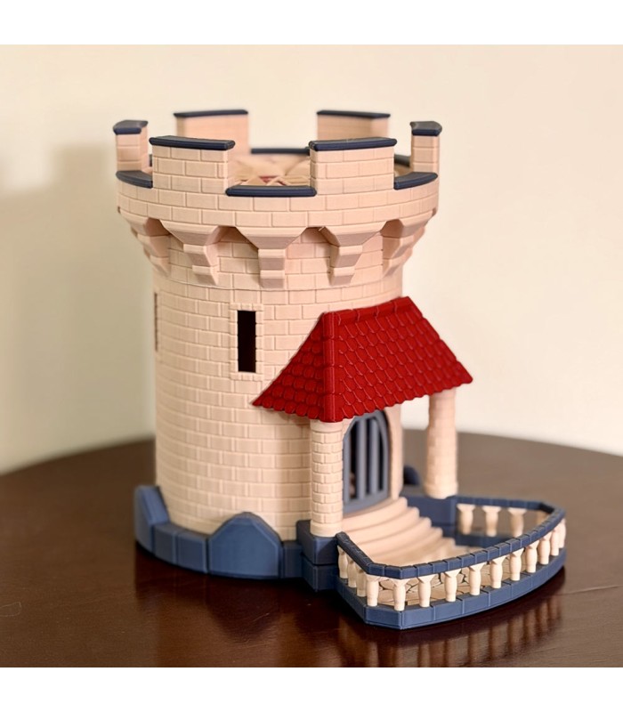 برج تاس مدل قلعه مکانیکی Dice Tower Mechanical Trap Door