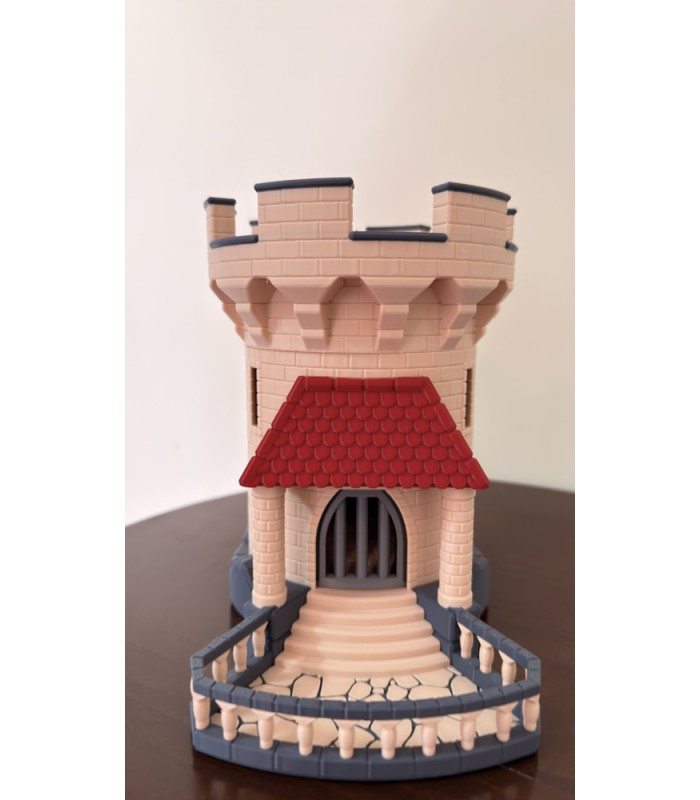برج تاس مدل قلعه مکانیکی Dice Tower Mechanical Trap Door