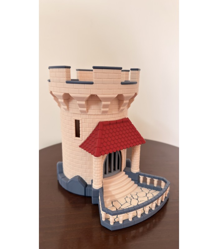 برج تاس مدل قلعه مکانیکی Dice Tower Mechanical Trap Door