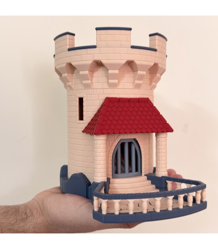 برج تاس مدل قلعه مکانیکی Dice Tower Mechanical Trap Door