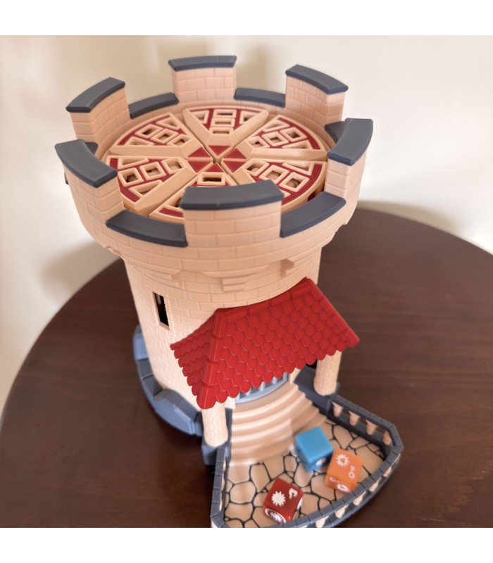برج تاس مدل قلعه مکانیکی Dice Tower Mechanical Trap Door