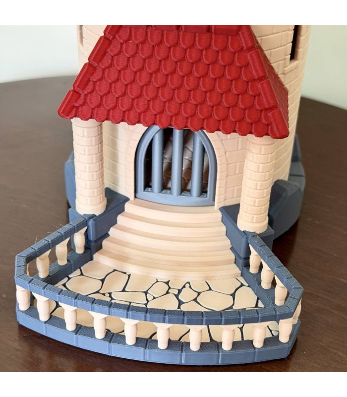 برج تاس مدل قلعه مکانیکی Dice Tower Mechanical Trap Door