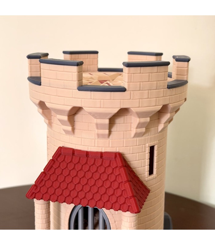 برج تاس مدل قلعه مکانیکی Dice Tower Mechanical Trap Door