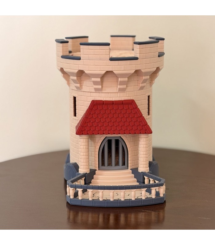 برج تاس مدل قلعه مکانیکی Dice Tower Mechanical Trap Door