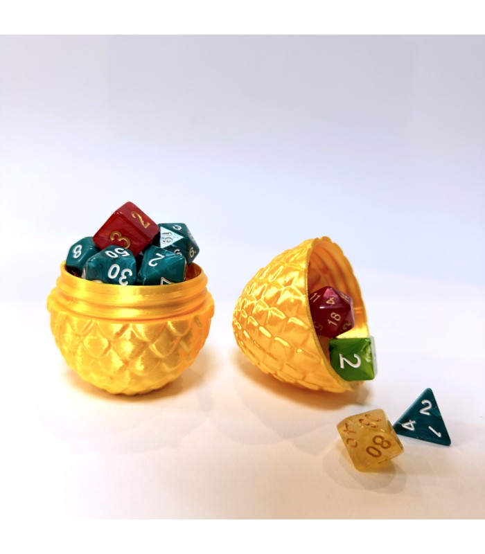 محفظه تاس و توکن تخم اژدها Dice Storage Dragon Egg dnd