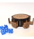 جعبه تاس مکانیکی مدل طلسم D&D Mechanical Runic Dice Box dnd