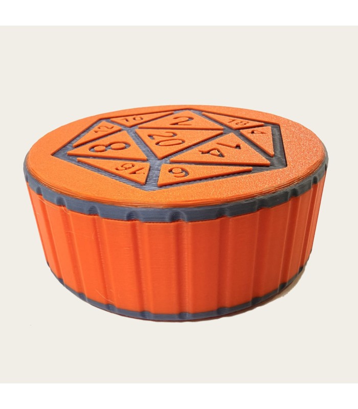 محفظه تاس مدل جعبه پیچی تاس 20 وجهی D&D D20 Dice Storage dnd