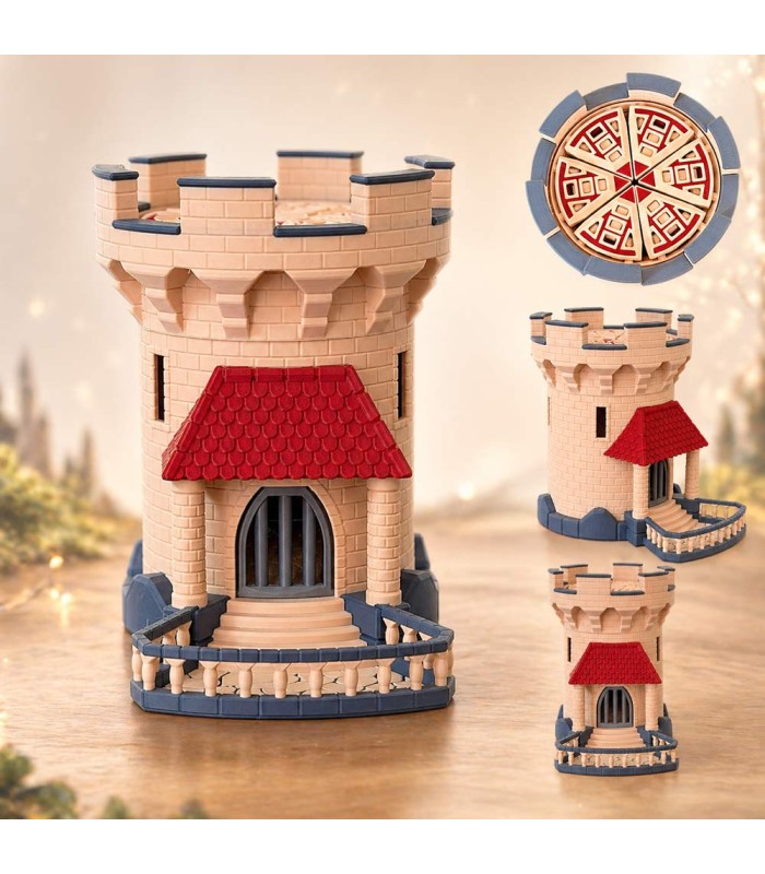 برج تاس مدل قلعه مکانیکی Dice Tower Mechanical Trap Door