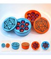 محفظه تاس مدل جعبه پیچی تاس 20 وجهی D&D D20 Dice Storage dnd