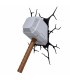 چکش ثور دکوری دیواری پرینت 3 بعدی Thor Hammer Mjolnir 3d