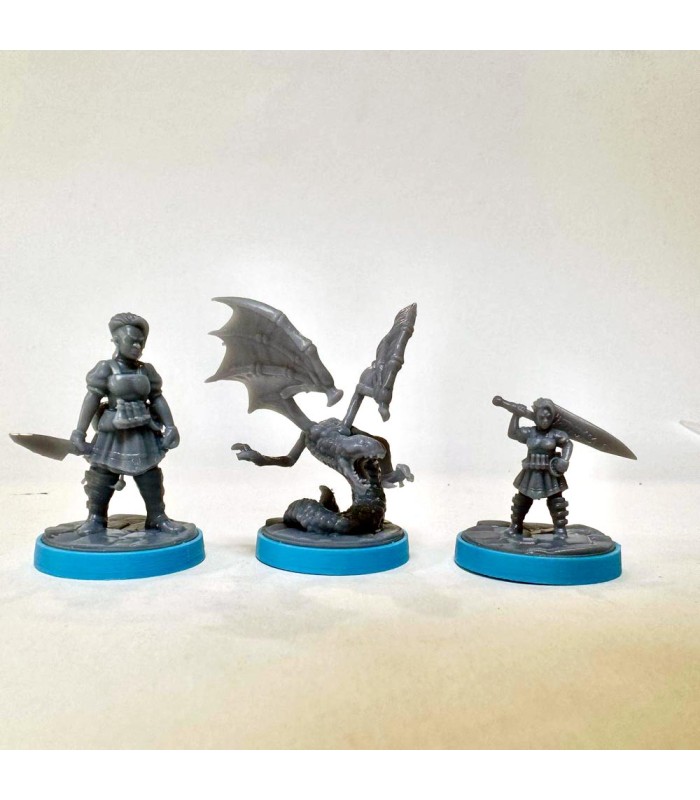 فیگور شخصیت های بازی بی همتا آنمچد یک Unmatched: Volume One Figure Pack