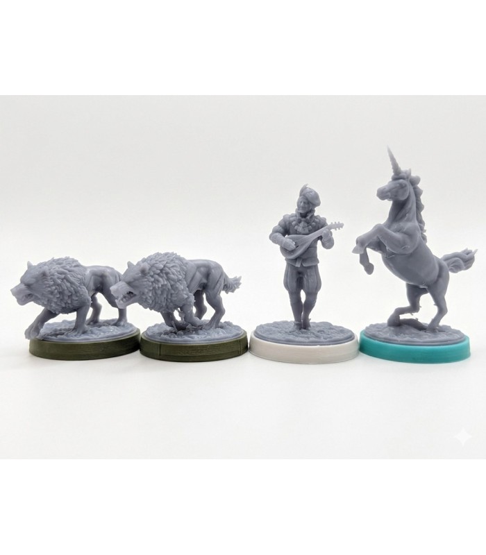 فیگور همرزم های بازی بی همتا آنمچد ویچر نقره Unmatched: The Witcher Steel and Silver Figure Pack