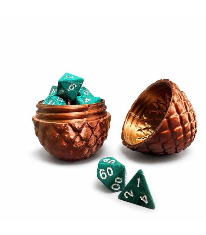 محفظه تاس و توکن تخم اژدها ابریشمی Dice Storage Dragon Egg dnd