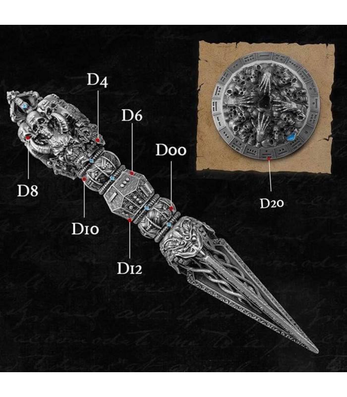 تاس بازی نقش آفرینی دی اند دی مدل تاس عصای جادویی dungeons and dragons dnd Wand Dice