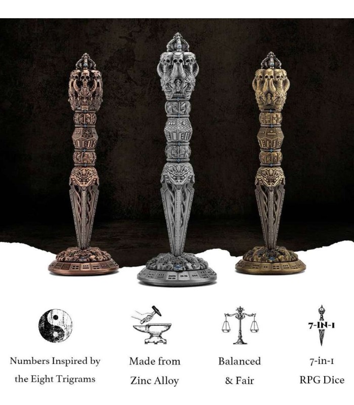 تاس بازی نقش آفرینی دی اند دی مدل تاس عصای جادویی dungeons and dragons dnd Wand Dice