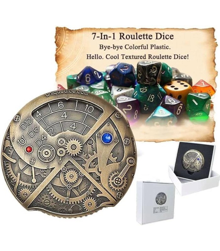 تاس بازی نقش آفرینی دی اند دی مدل تاس رولت dungeons and dragons dnd Roulette Dice