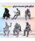 فیگور مجسمه های فانتزی نشسته مارول و دی سی Seated Figures Marvel and DC