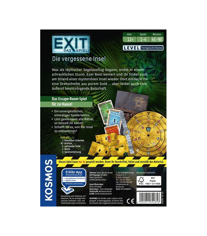 خروج: جزیره فراموش شده (Exit The Game: The Forgotten Island)