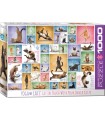 پازل 1000 تکه Yoga Cats