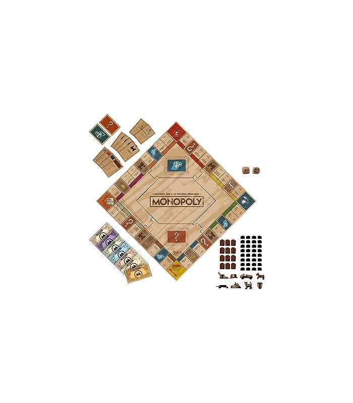 monopoly wooden box hasbro