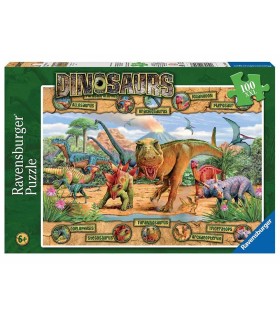 پازل 100 تکه دایناسور Ravensburger Dinosaurs 100pc