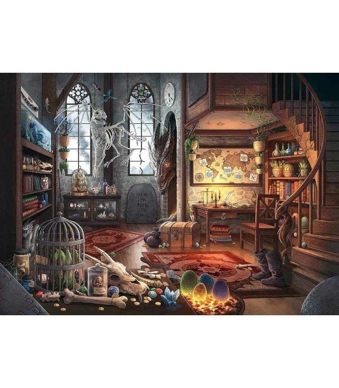 پازل 759 تکه معمایی آزمایشگاه اژدها escape puzzle ravensburger dragon laboratory
