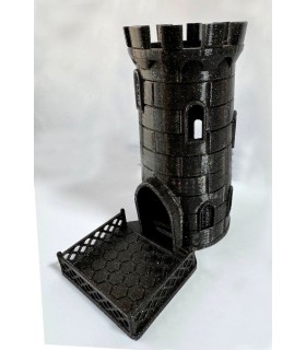 برج تاس مشکی اکلیلی مدل قلعه Dice Tower